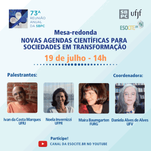 NOVAS AGENDAS CIENTÍFICAS PARA SOCIEDADES EM TRANSFORMAÇÃO
